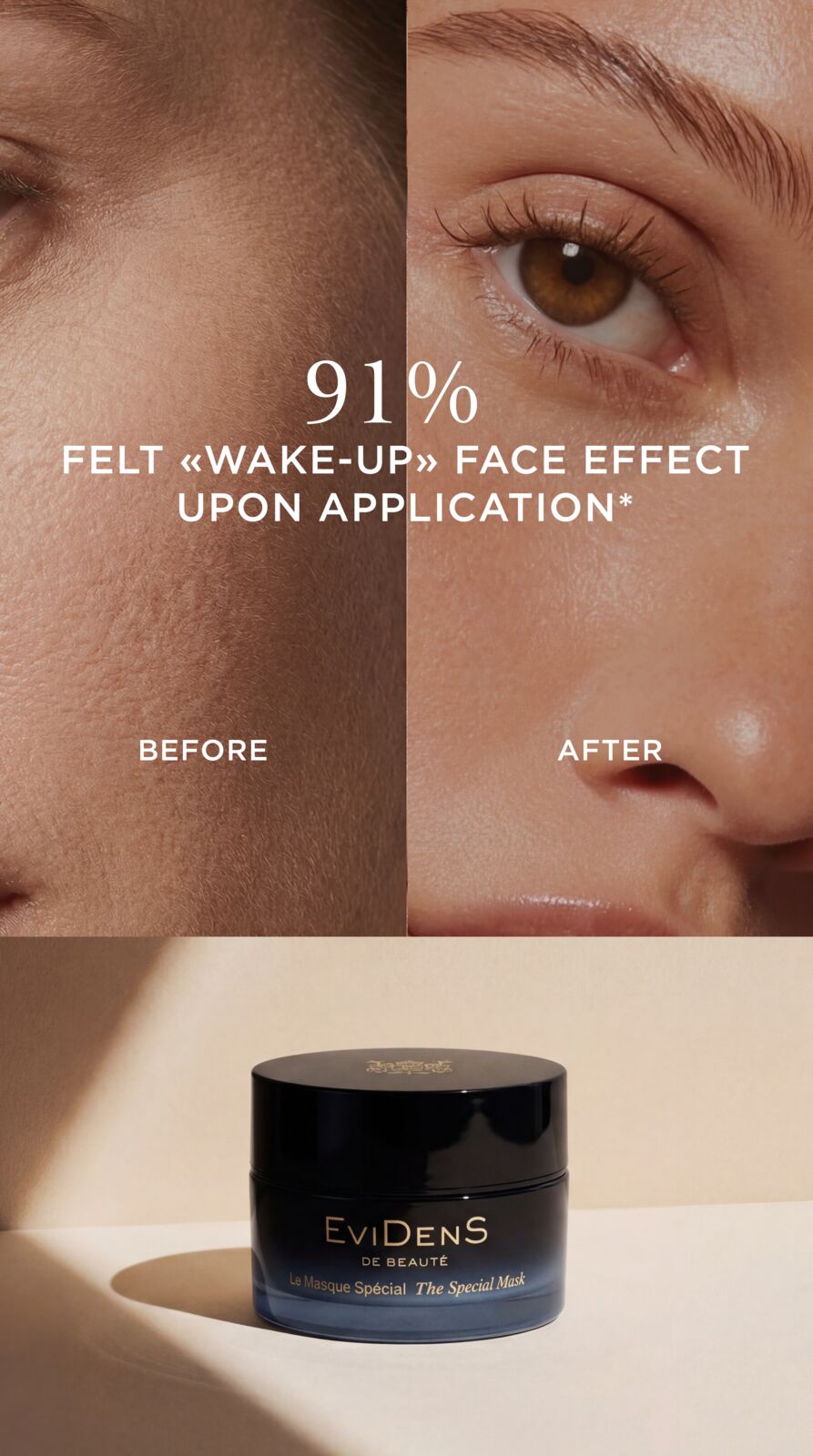 Evidens de Beauté — before/after clinical evidence
