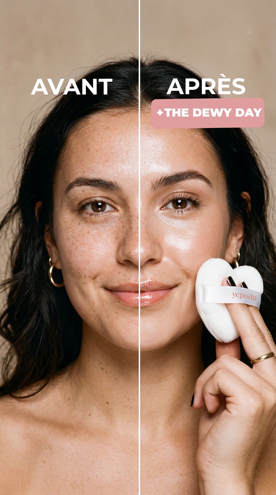 Yepoda — Porefect Pad, before / after